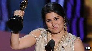 Sharmeen Obaid-Chinoy receives Oscar for best documentary