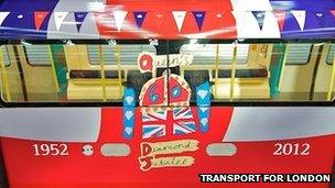 Jubilee line commemoration train