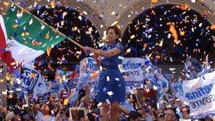 Josefina Vazquez Mota campaigning in Michoacan