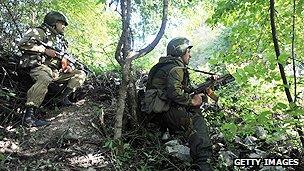 Russian OMON special forces in Chechnya