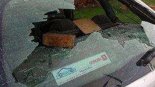 Car window smashed in Ashton Vale