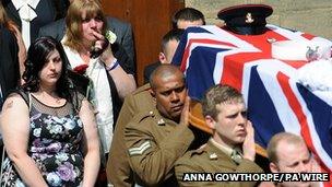 Funeral of Pte Christopher Kershaw