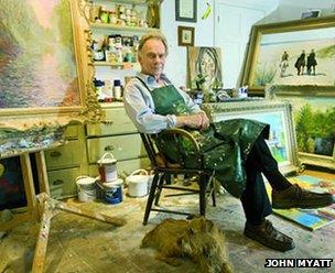 John Myatt in his studio