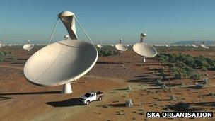 Artist's impression of SKA