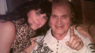 Jackie Holford with her uncle Engelbert Humperdinck