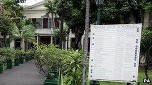 The trial is taking place at the Mauritian Supreme Court in Port Louis