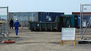 Guernsey's Longue Hougue Recycling site