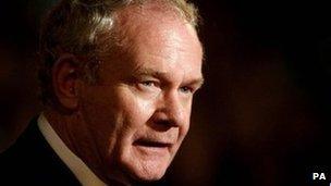 Martin McGuinness talked about discussions with unionists during his party's ard fheis