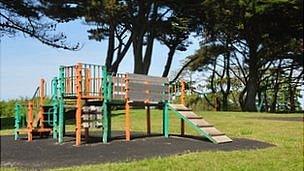 Play area at Delancey Park