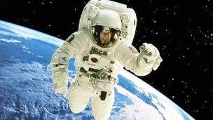 Astronaut in space