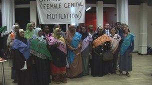 Anti-FGM campaigners in Bristol