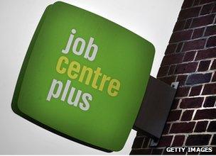 Job Centre sign