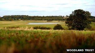 The site in the National Forest in Leicestershire