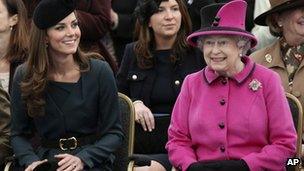 Duchess of Cambridge and the Queen