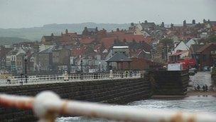 Whitby West Pier footbridge