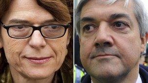 Vicky Pryce and ex-husband Chris Huhne