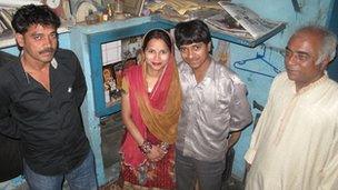 Rajveer Singh and his wife Madhuri with the love commandos