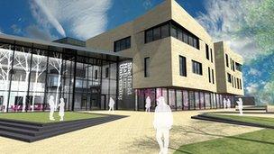 Illustration of proposed Sheffield Hallam University building