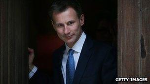 Culture Secretary Jeremy Hunt