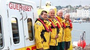 Crew of Guernsey marine ambulance - Flying Christine III