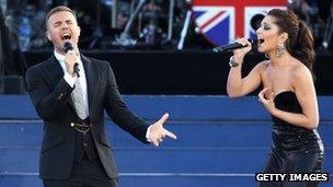 Gary Barlow and Cheryl Cole