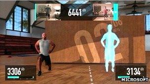 Nike Plus Kinect Training screenshot