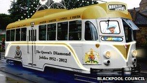 Artist impression of Blackpool Jubilee tram