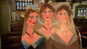 Painting of Bronte Sisters by Stella Vine