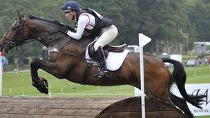 Horse and rider at Bramham International Horse Trials 2011