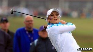 UK Curtis Cup player Kelly Kidd at Nairn