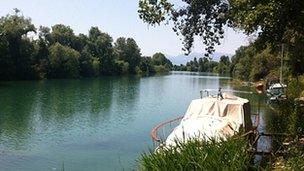 Lake near Karinos family home