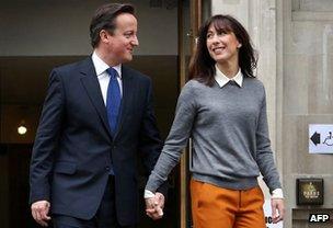 David and Samantha Cameron in May