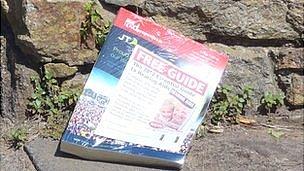 JT Channel Islands phone book left in a driveway