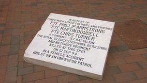 Royal Gloucestershire, Berkshire and Wiltshire memorial plaque