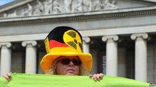 Nuclear protester in Germany