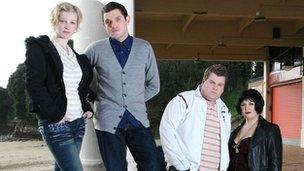 Cast of BBC comedy Gavin and Stacey