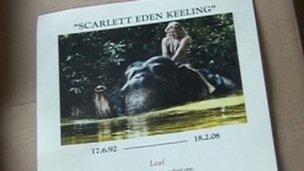 Scarlett Keeling service sheet