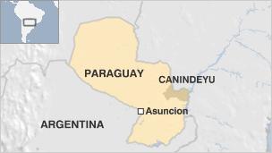 Map of Paraguay