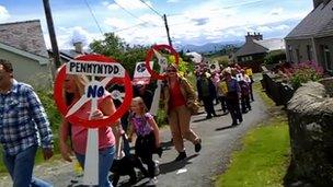 Protest Llanddona