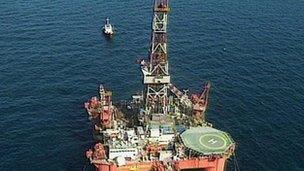 North Sea oil rig