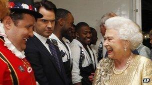 Peter Kay, Jimmy Carr and the Queen