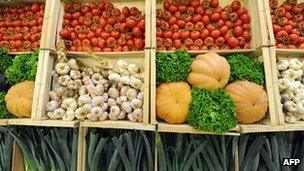 Vegetables for sale at market