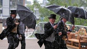 Racegoers at Royal Ascot on 22 June 2012