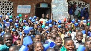 Children at Lirangwe Primary in Blantyre, Malawi