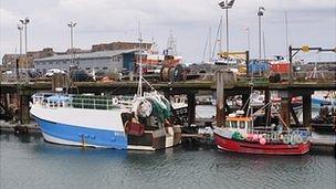 Guernsey fishing boats in St Peter Port Harbour