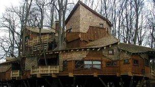 Tree house at Alnwick Garden