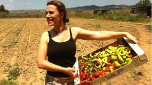 Farming student Asteria Chatziargyrou