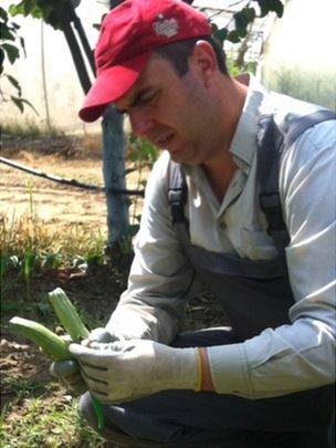 Farming student Aristotelis Loukas