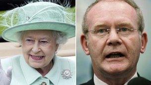 The Queen and Martin McGuinness