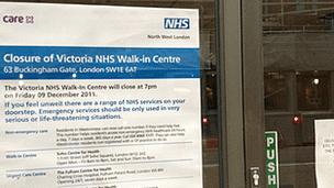 NHS Victoria walk-in centre